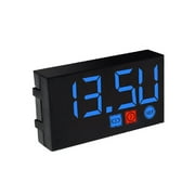 Digital Time Clock Thermometer Voltmeter LED Display for Motorcycles